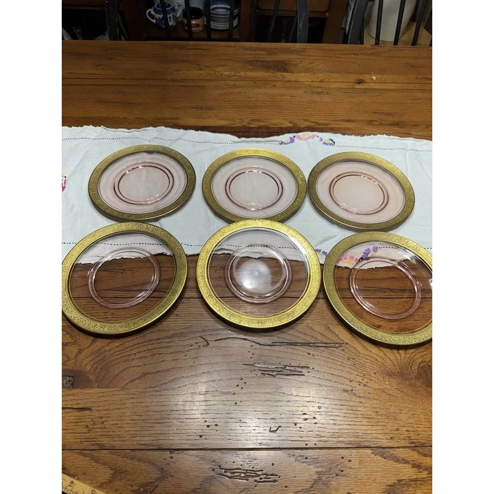6 Vintage Tiffin-Franciscan Pink‎ Rambler Rose 7